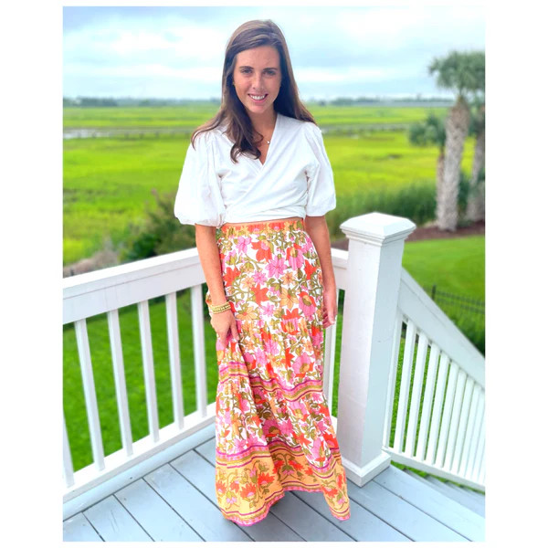 Vintage Floral Marilee Maxi Skirt | James Ascher