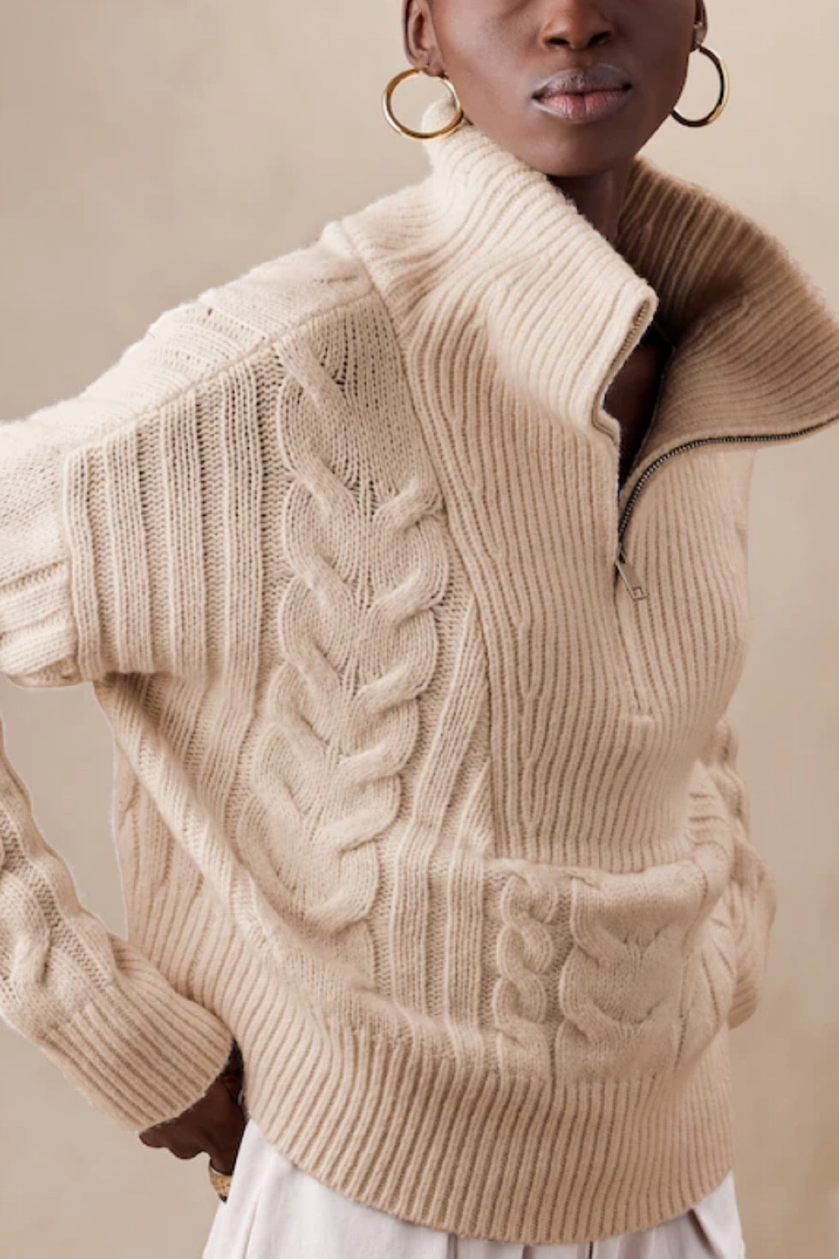 Dreaming about this chin my knit sweater. 

Winter outfit, fall outfit, chunky sweater, zip sweater 

#LTKHoliday #LTKSeasonal #LTKstyletip