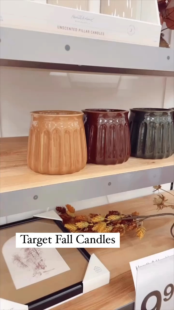 I love the fluted ceramic container for these fall candles at Target. The “Harvest Chestnut” is my favorite scent from the collection. 🍁

#candle #gift #fallcandle #falldecor

#LTKVideo #LTKHome #LTKSeasonal