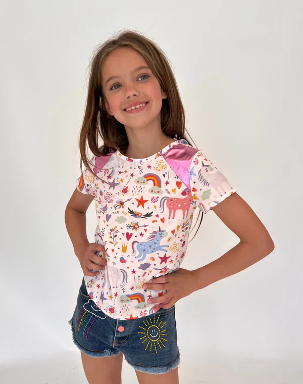 Fantasy Doodle Linen Tee | Lola + The Boys