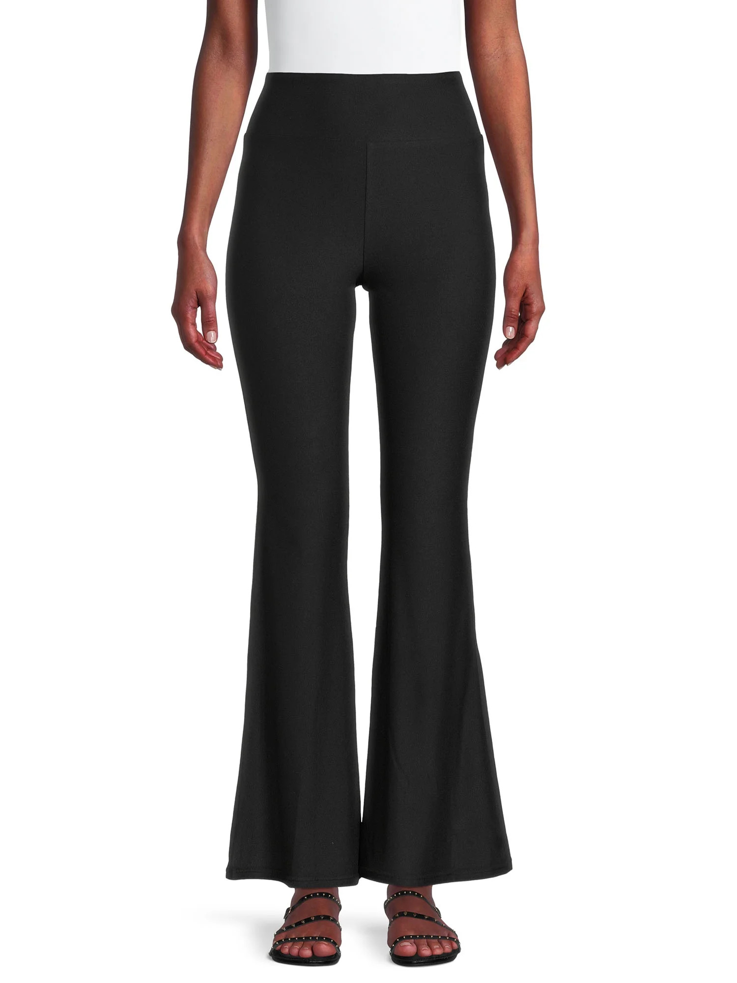 No Boundaries Juniors Pull On Flare Pants, Sizes S-XXXL | Walmart (US)