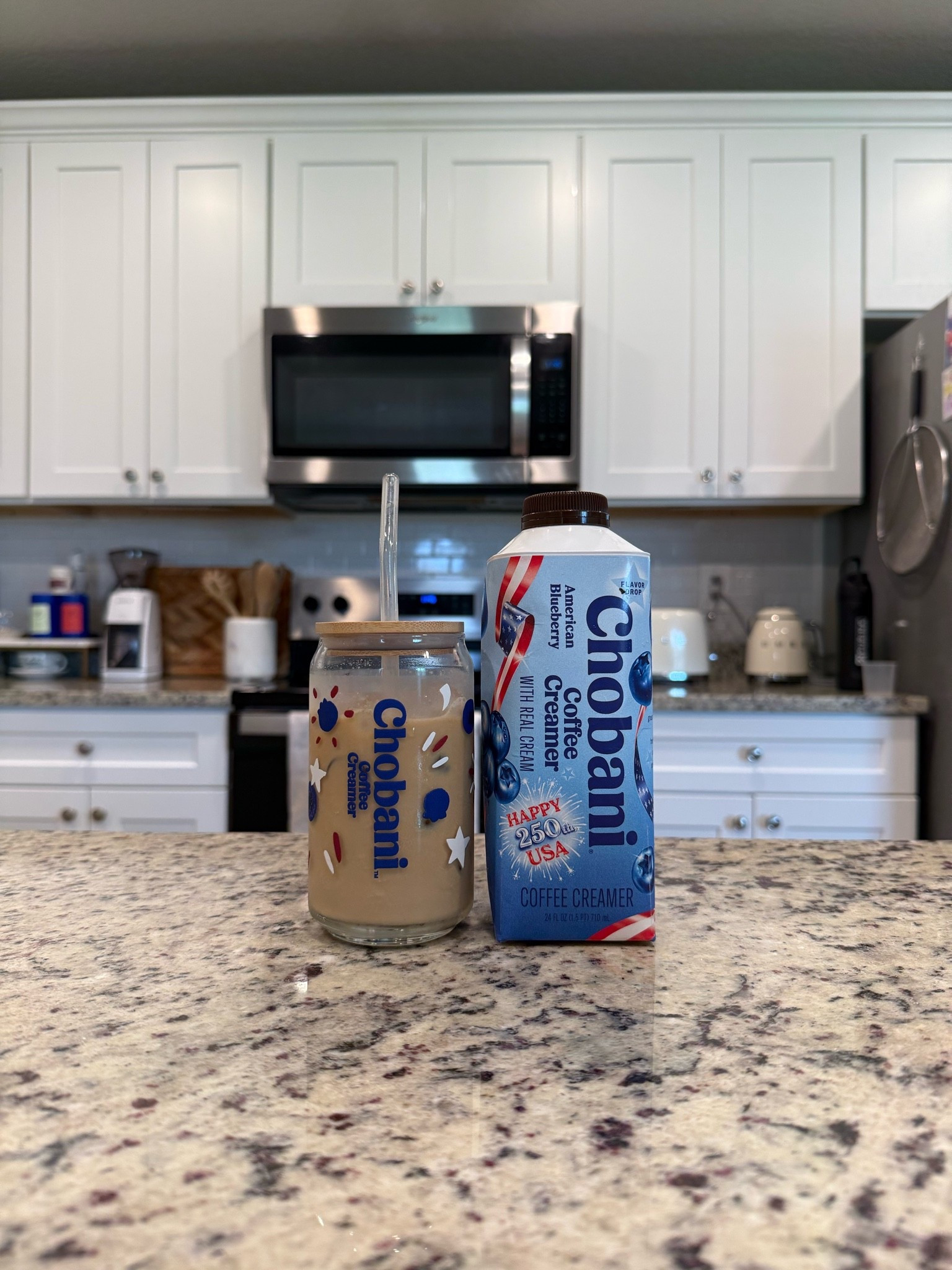#ad | loving this American blueberry coffee creamer from @chobani!! launched 6/14 @target. #coffeereview #targetpartner #coffeetok #chobanicreamer