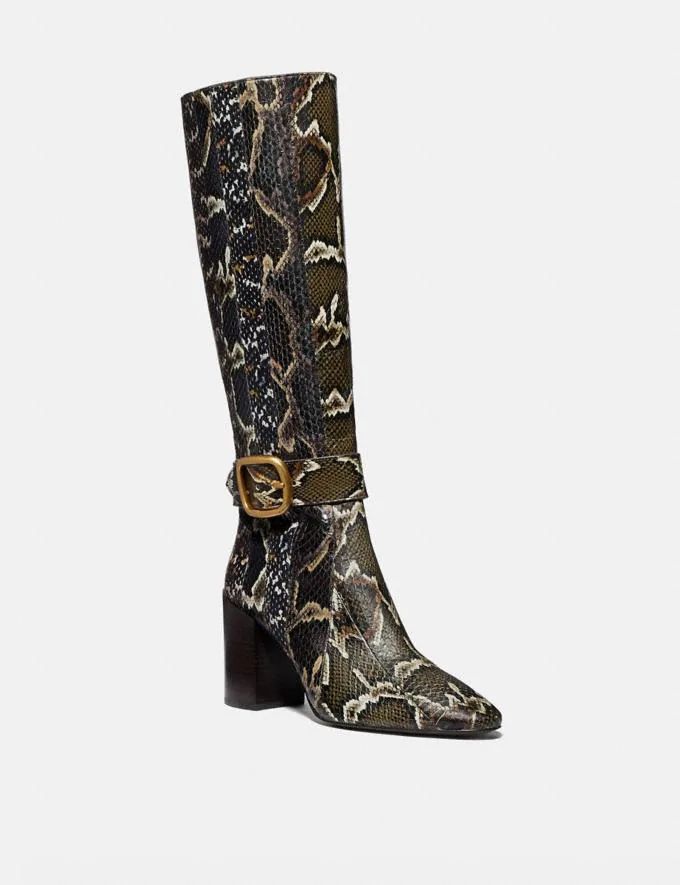 Evelyn Boot in Snakeskin | Coach (US)