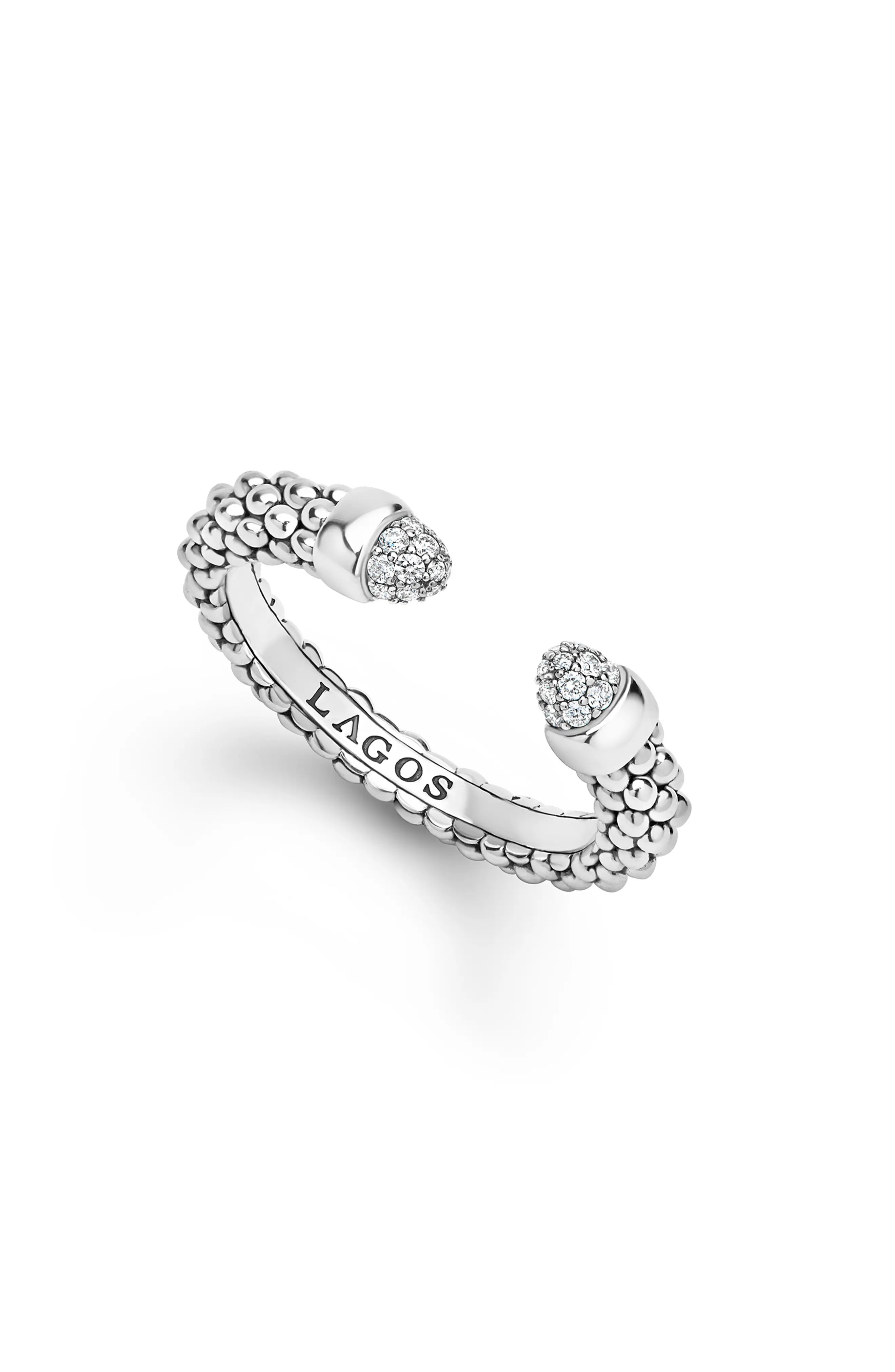 Signature Caviar Versa Pav\u00e9 Diamond Ring (Women) | Nordstrom | Nordstrom