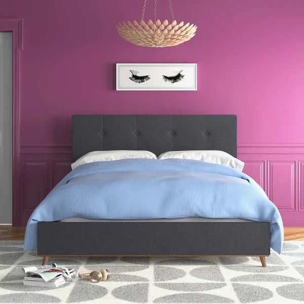 Miriam Tufted Upholstered Low Profile Platform Bed | Wayfair North America
