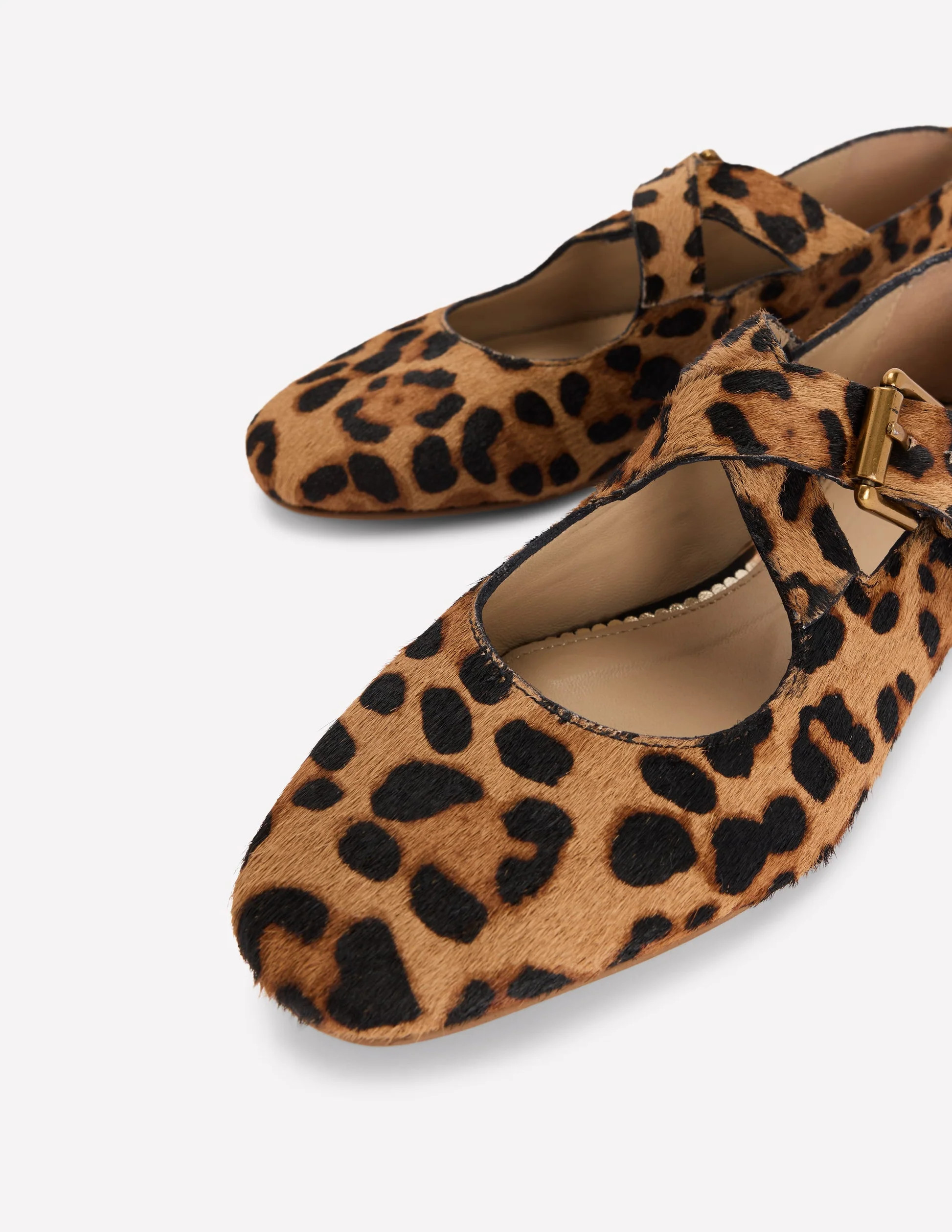 Cross Strap Mary Jane-Classic Leopard | Boden (US)