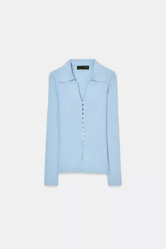 POLO KNIT CARDIGAN | Zara UK