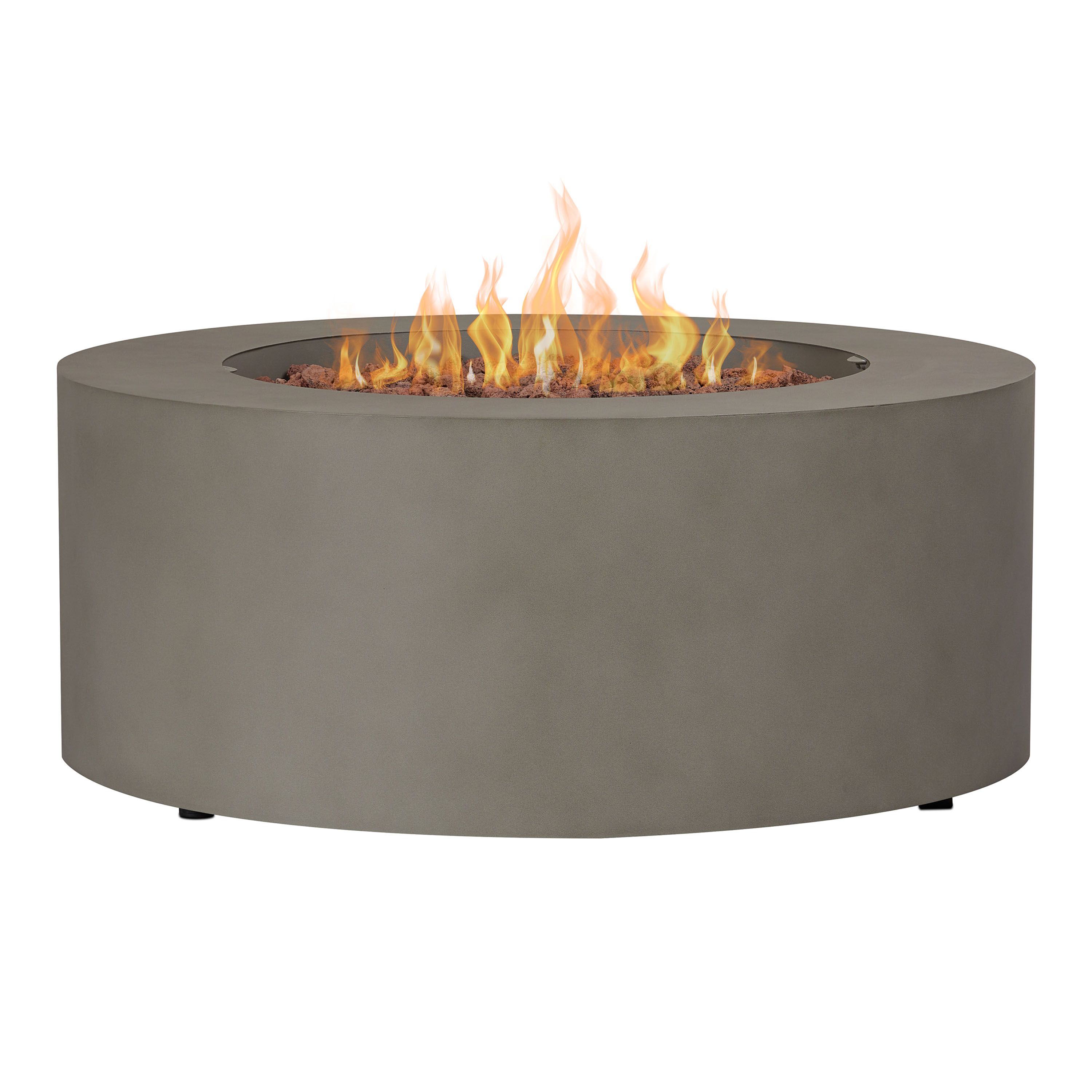 Varadero Round Steel Gas Fire Pit Table | World Market