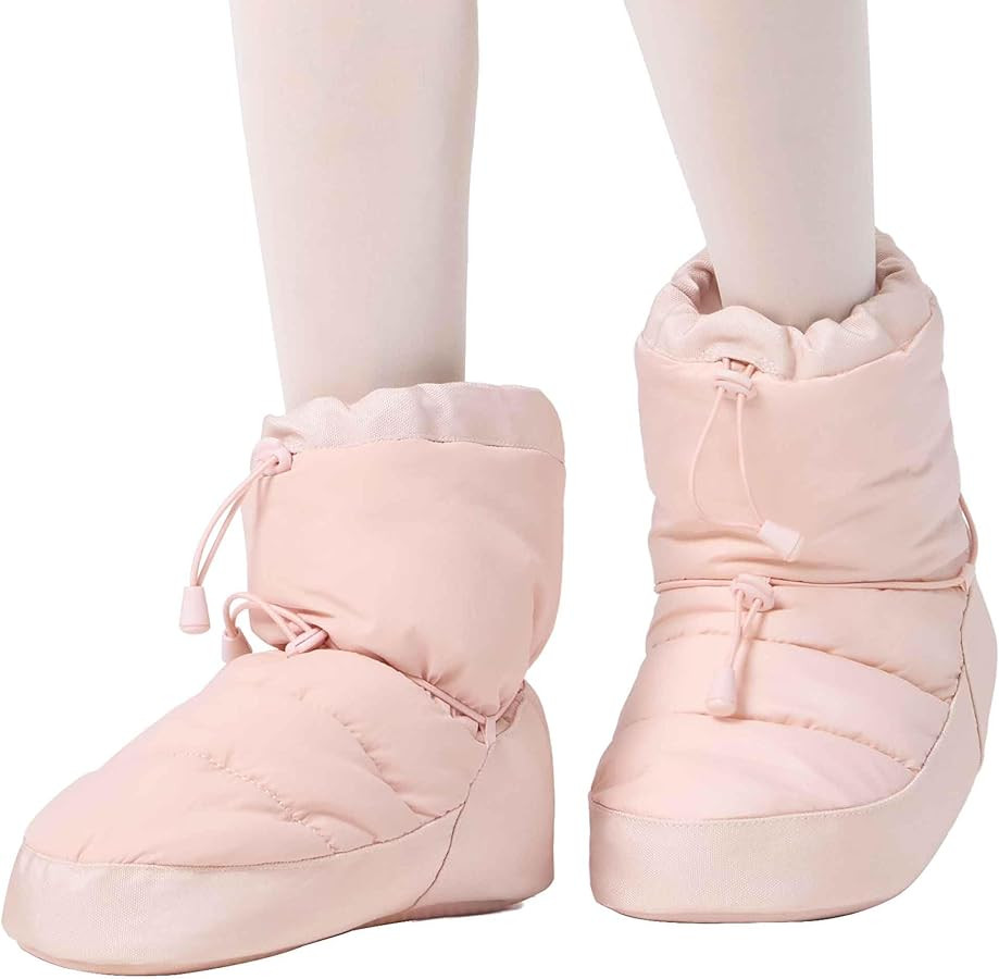 Daydance Ballet Warm up Booties Dance Slippers for Big Kid, Women | Amazon (US)
