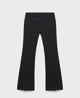 Mango Women's Mid-Rise Flare Pants - Macy's | Macy's