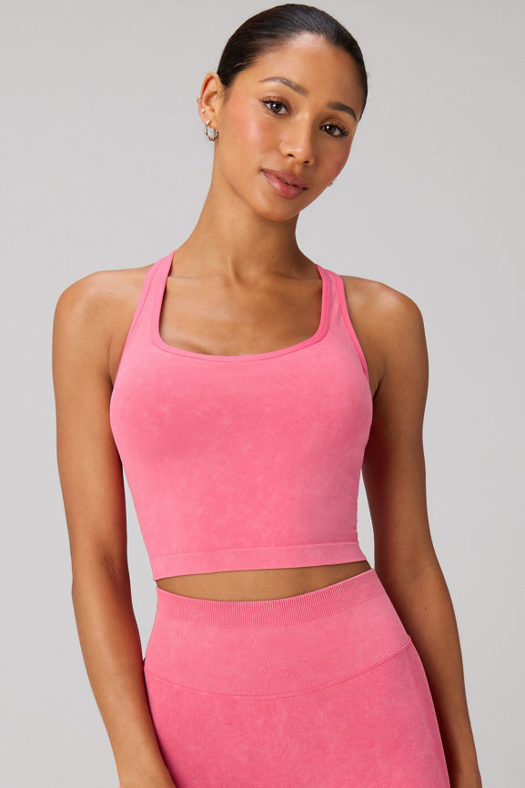 Seamless Cropped Built-In Bra Tank | Fabletics