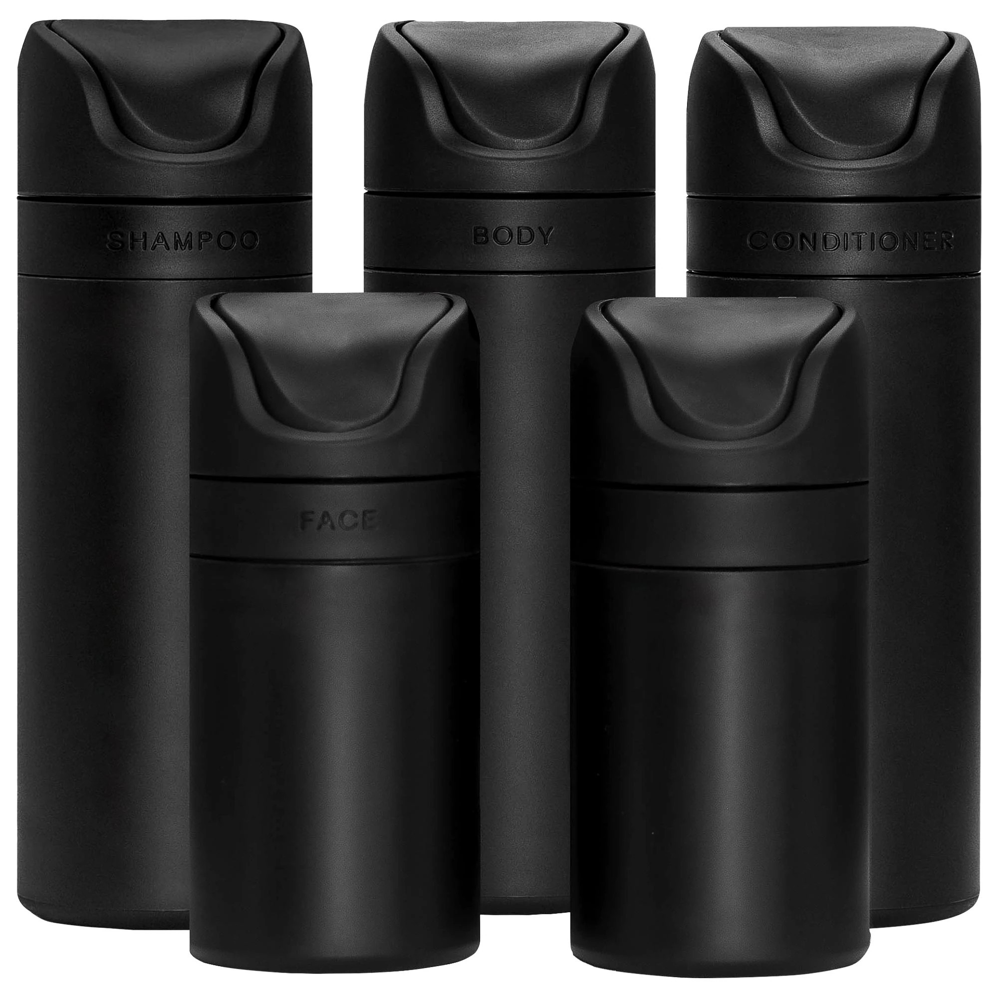 RIES The Essential Refillable Travel Container Set in Black | Sephora (US)