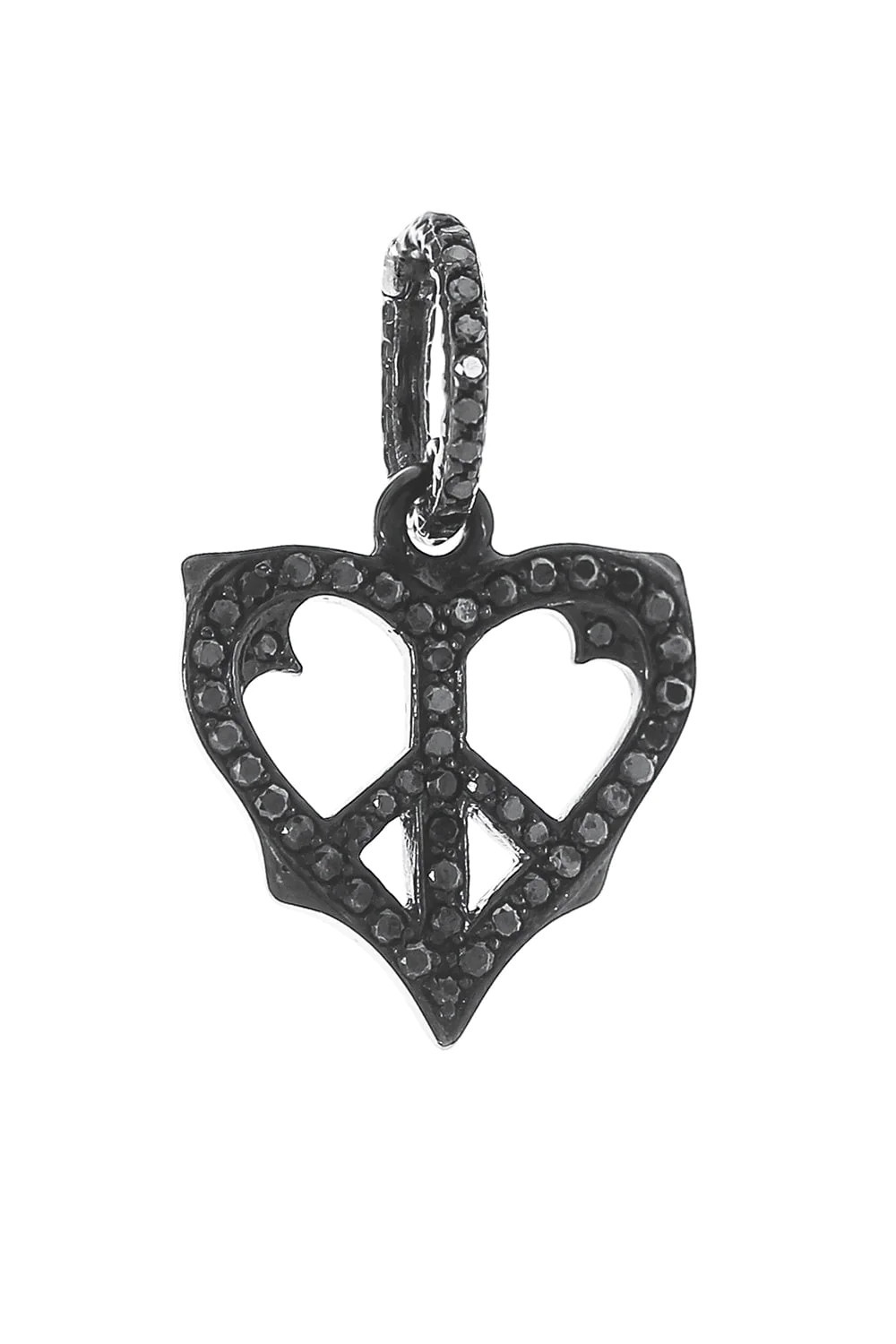 Small Peace Sign Heart Pendant | Marissa Collections
