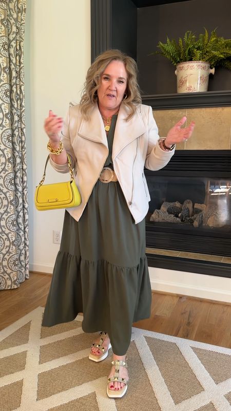 Great dress for work, vacation and spring events like showers, communions, confirmations, baptisms, graduation. 
10% off code NANETTE10
Dress size L
Jacket size XL
The shoes are so good. Like walking on air! Tts 
Linking similar purses. 

Spring dress 

#LTKSeasonal #LTKover40 #LTKfindsunder100