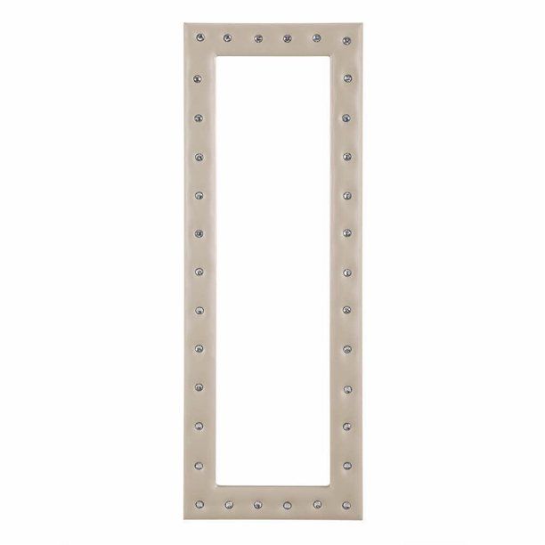 Crystal Tufted Mirror by Naomi Home-Color:Taupe | Walmart (US)