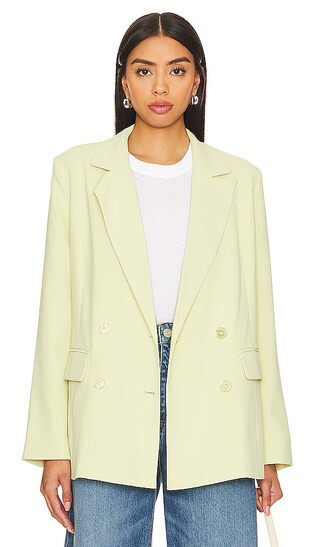 Lincoln Blazer in Lemon Chiffon | Revolve Clothing (Global)