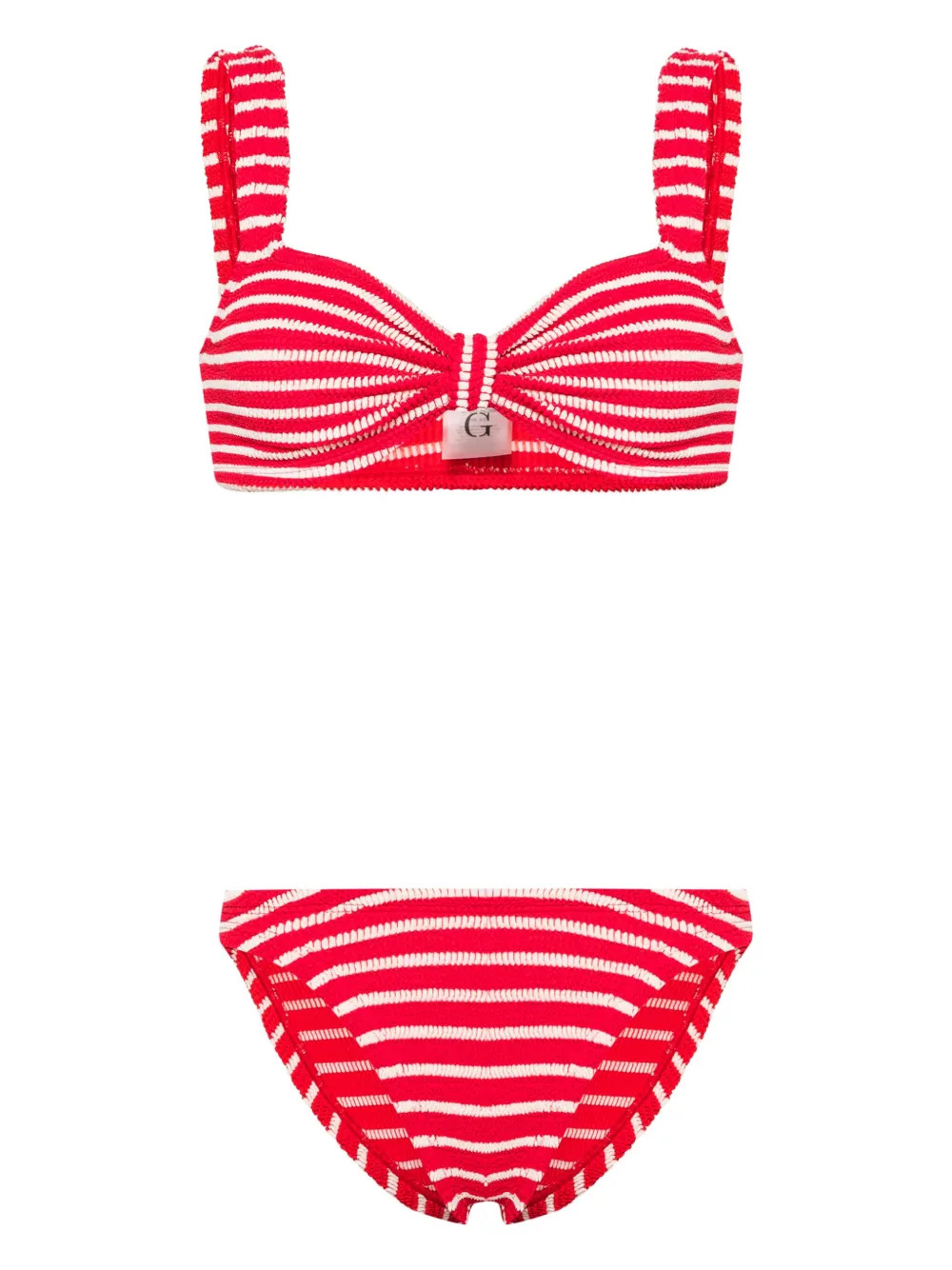 Bonnie stripe bikini | Farfetch Global