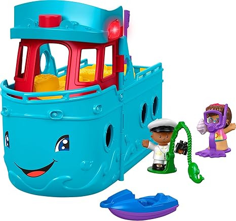 Fisher-Price Little People Toddler Toy Travel Together Friend Ship Musical Playset with 2 Figures... | Amazon (US)