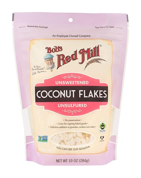 Bob's Red Mill Flaked Coconut, Unsweetened, 10 Oz | Amazon (US)