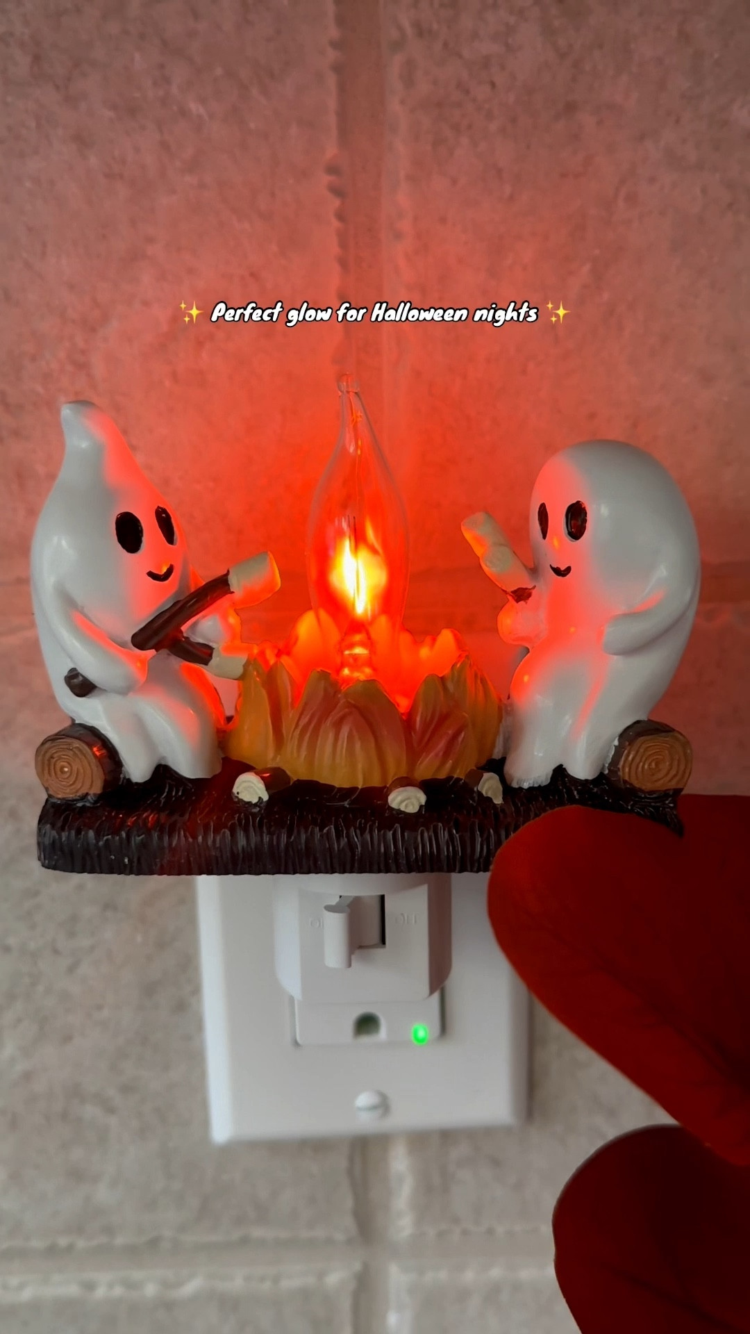 This little ghost night light is the cutest spooky touch 👻✨ #SpookySeasonDecor #CozyHalloween #HomeAesthetic 

#LTKFamily #LTKHalloween #LTKHome