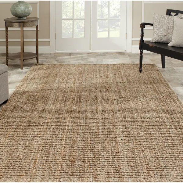 Safavieh Casual Natural Fiber Hand-Woven Natural Accents Chunky Thick Jute Rug (7'6 x 9'6) | Bed Bath & Beyond