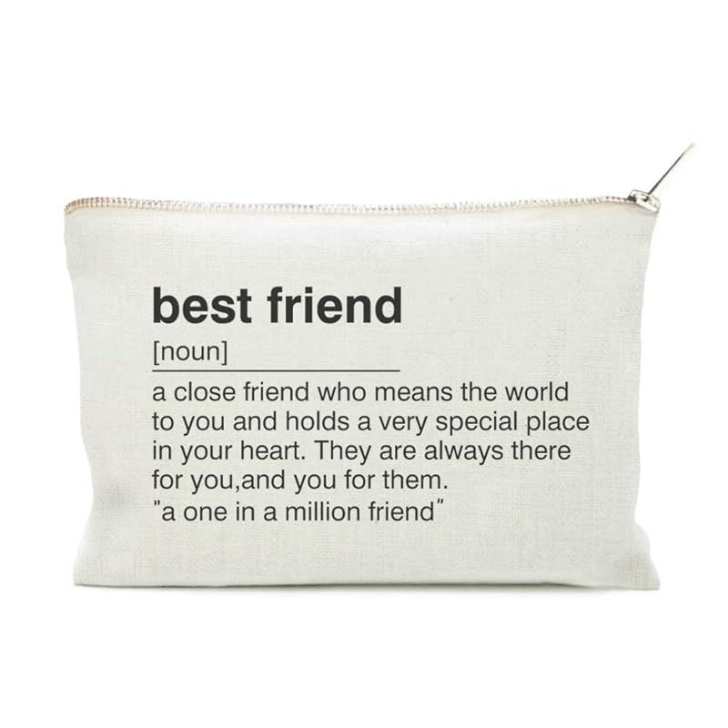 Best Friend Gift, Toiletry Bag, for Best Friend, Friend Definition, Cosmetic Bag, Makeup Case, Be... | Amazon (US)