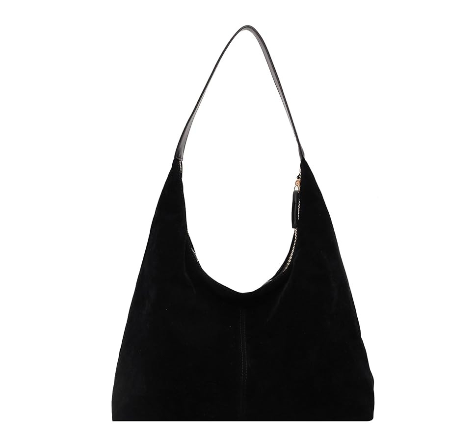 HiTotes Suede Tote and Hobo Bags for Women - Large Slouch and Crescent Shoulder Bags - Work Tote ... | Amazon (UK)