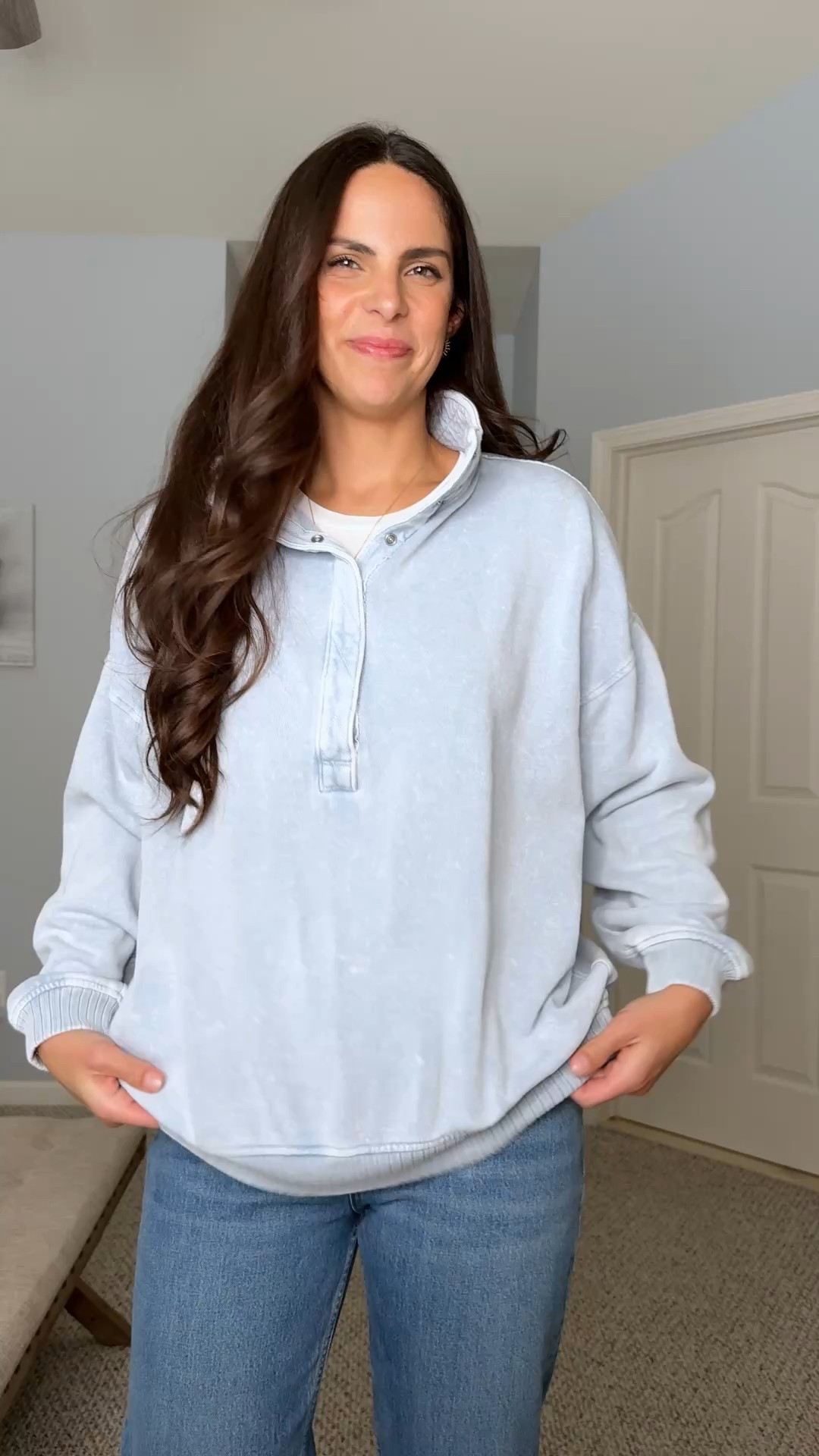 Cozy pullover runs tts with an oversized fit! I’m in a medium. Super soft and comes in a bunch of colors

Winter outfits
Cozy outfits
Mom outfits
Aerie 

#LTKootd #LTKgrwm #LTKmomlife