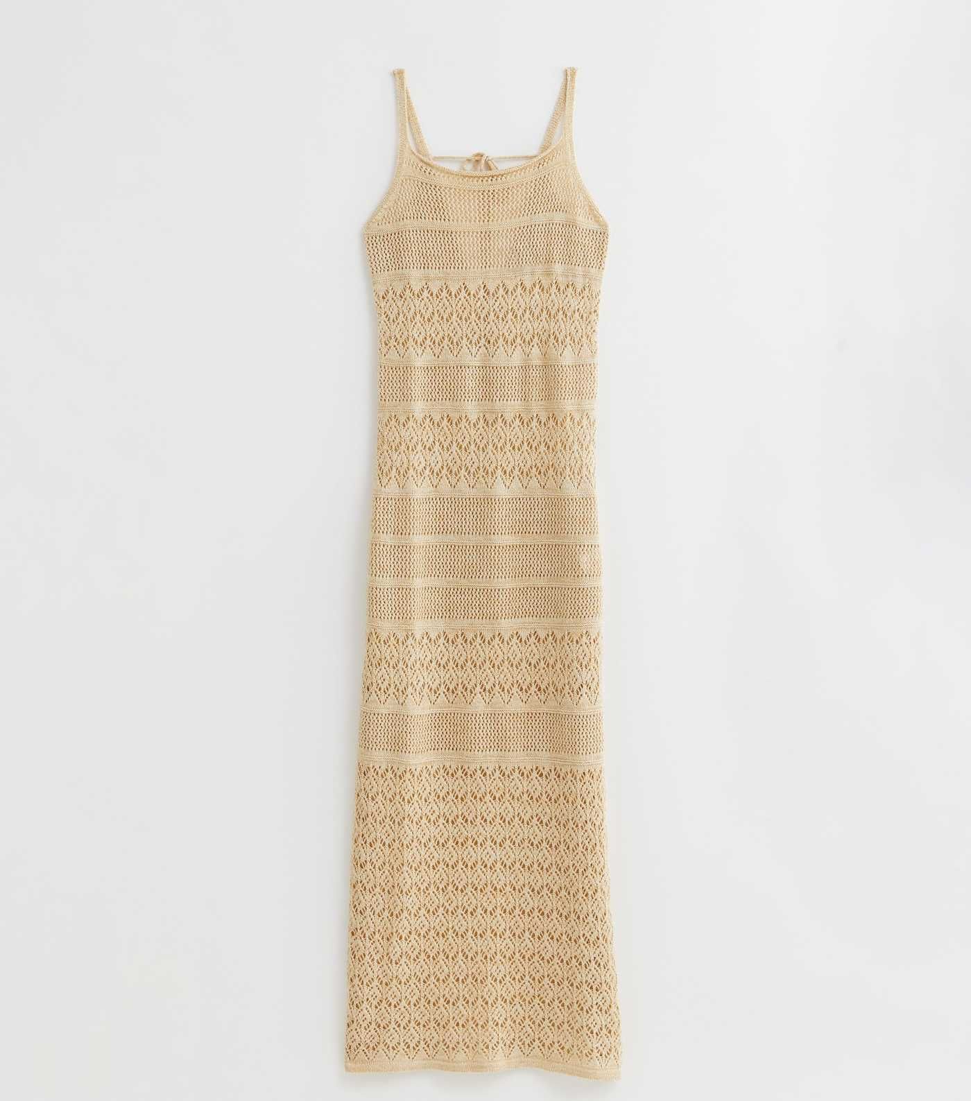 Gold Glitter Crochet Maxi Dress | New Look | New Look (UK)