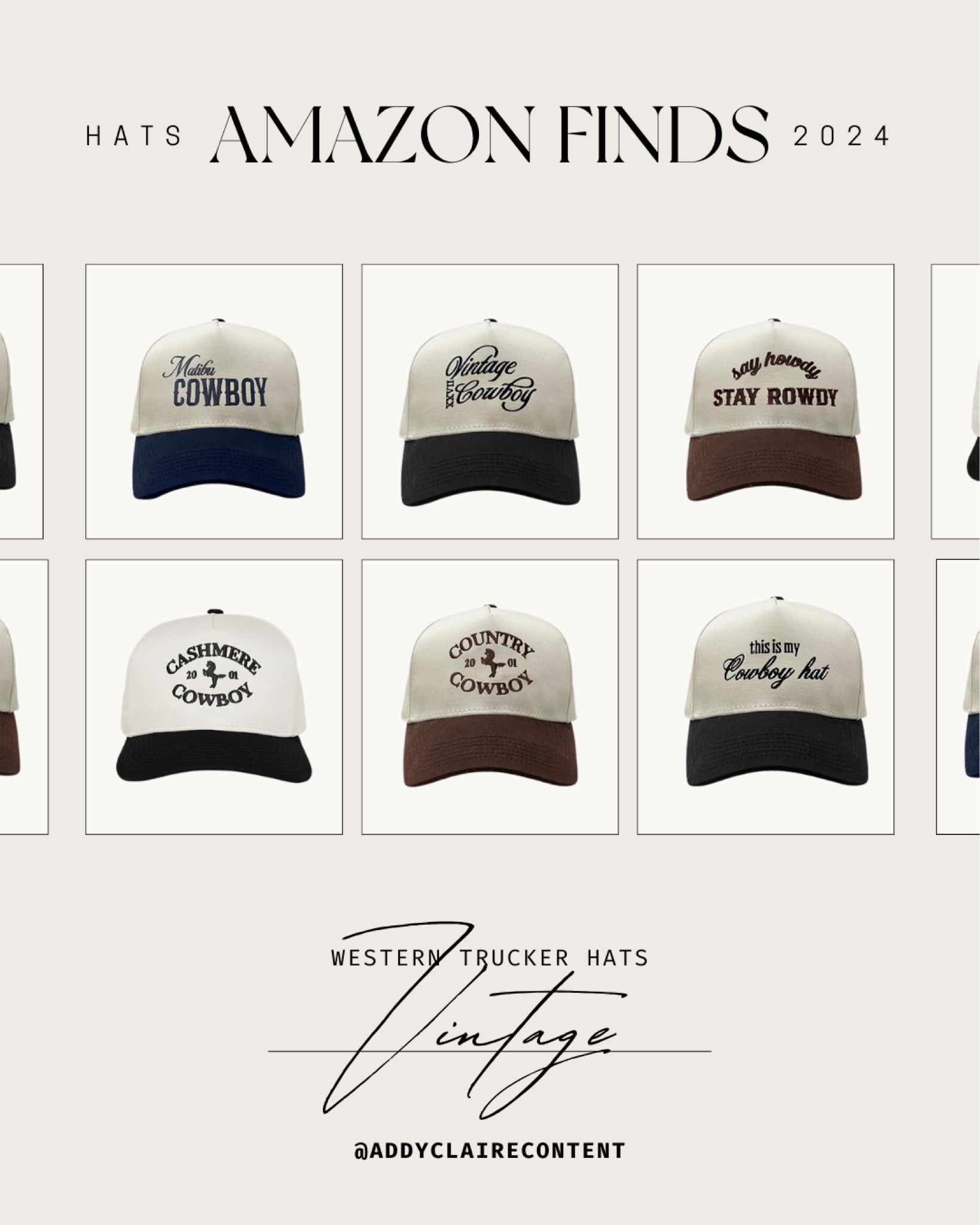 Amazon western & vintage inspired trucker hats🤠

#LTKU #LTKSeasonal #LTKStyleTip