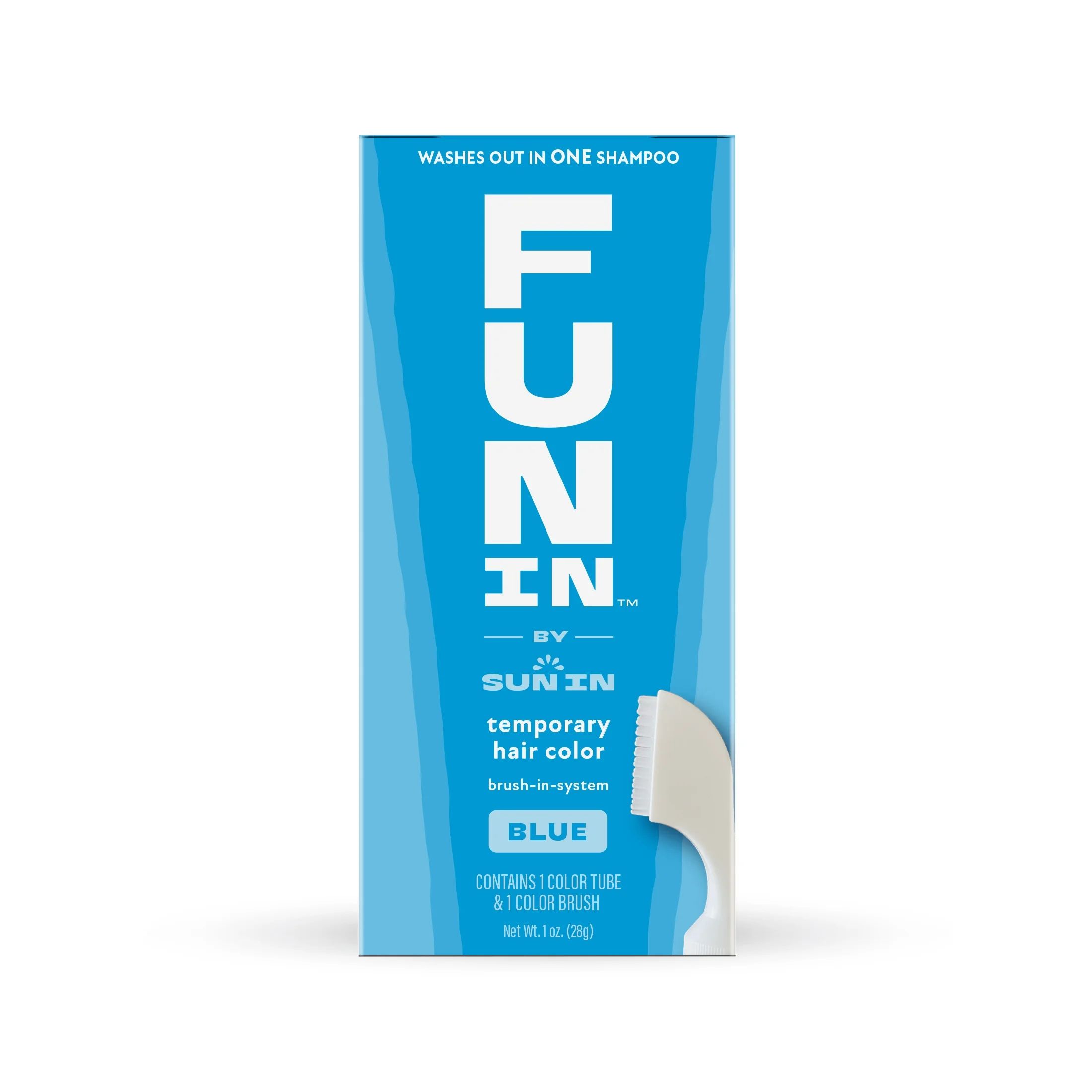 Fun In by Sun In, Temporary Hair Color Brush In System, Blue, 1 oz | Walmart (US)