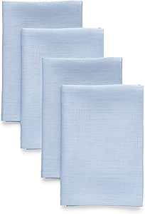 Solino Home Sky Blue Linen Napkins 20 x 20 Inch – 100% Pure Linen Summer Dinner Napkins Set of ... | Amazon (US)