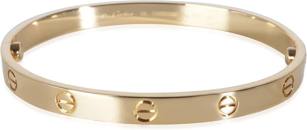 Amazon.com: Cartier, Pre-Loved, Love Bracelet, Yellow Gold, 18 cm : Luxury Stores | Amazon (US)