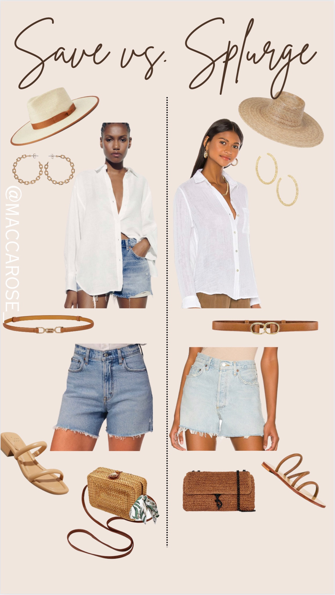 Style ideas | straw hat | save vs. splurge | fashion ideas | what to wear this summer | winery vibes | classic chic | elevated casual style | denim shorts look | white button down | neutrals | 

#LTKstyletip #LTKSeasonal #LTKtravel