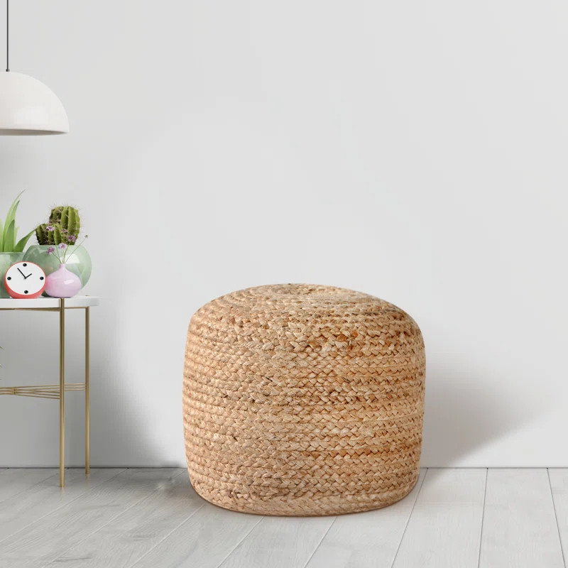 Hedy Upholstered Round Pouf | Wayfair Professional