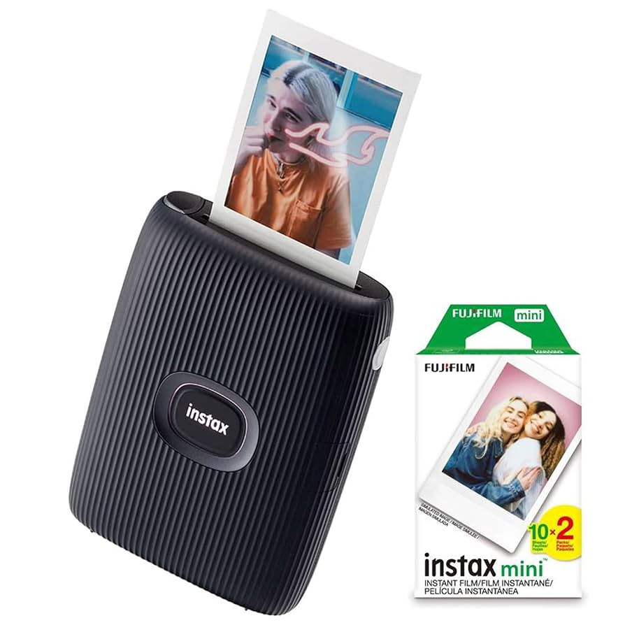 Fujifilm 16767246 Instax Mini Link 2 Smartphone Printer Space Blue Bundle Instax Mini Twin Pack P... | Amazon (US)