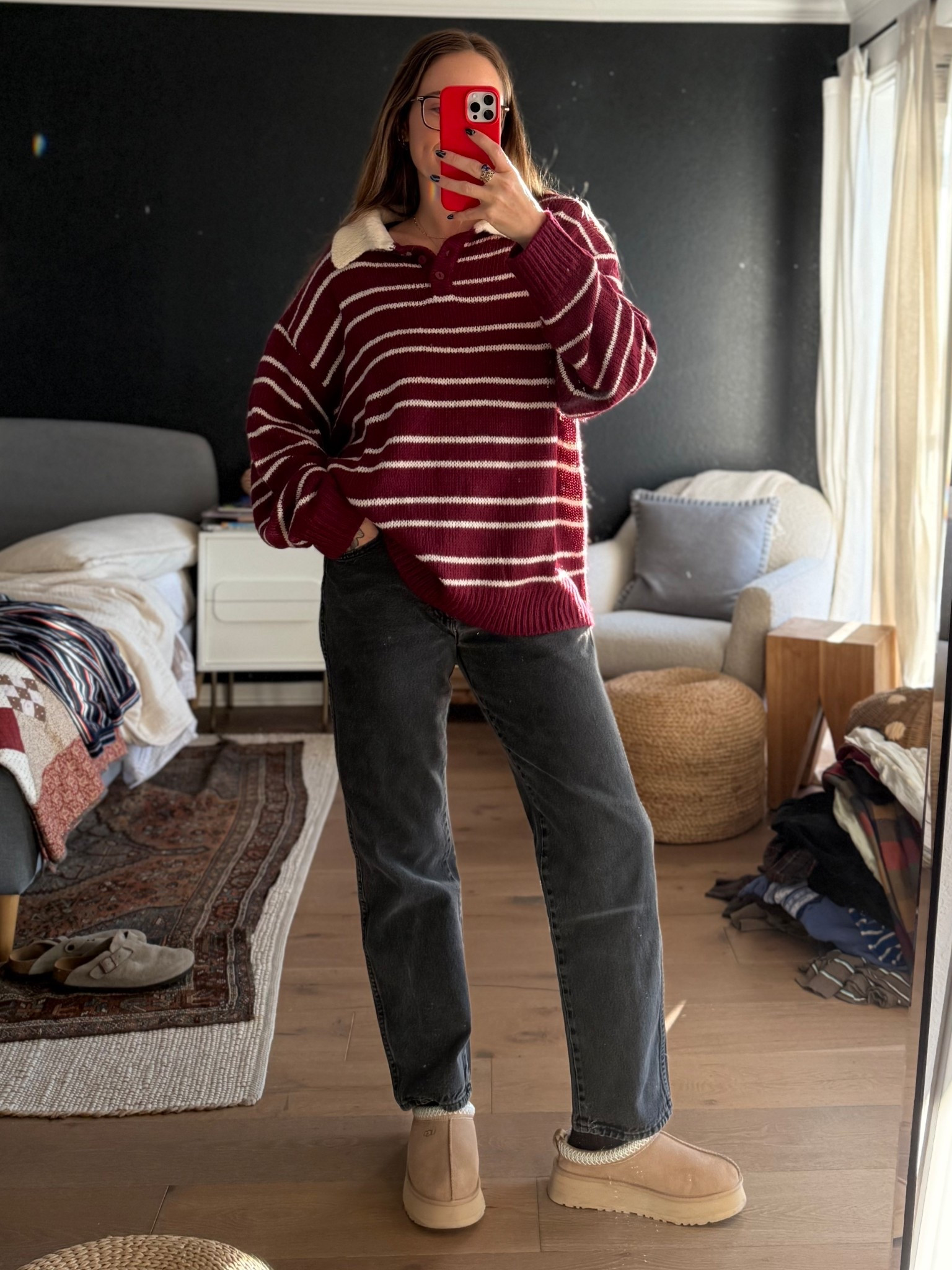 Wearing M/L in sweater

#LTKSeasonal #LTKShoeCrush