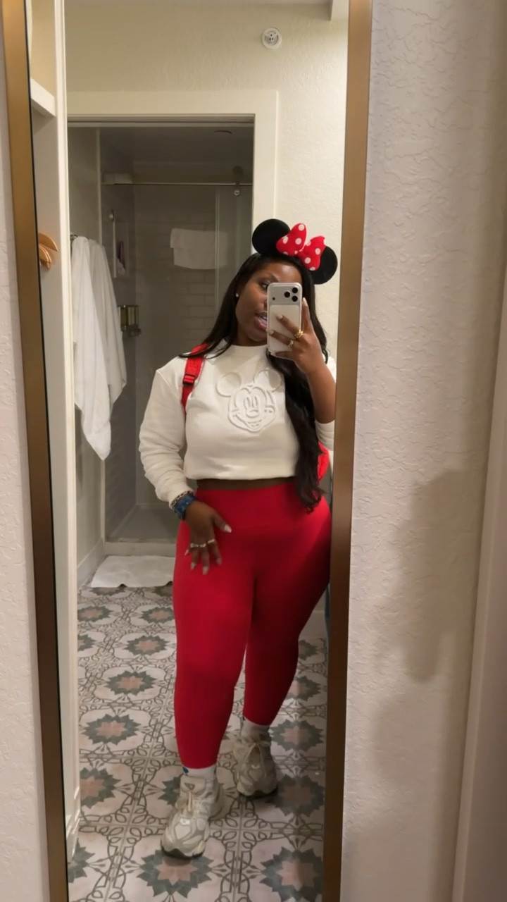 Disney outfit inspo 💋 

This sweater is perfect for my neutral girlies and these leggings from Free People are SO GOOD! 

Sweater isn’t linkable and leggings are sold out so linking similar items below! 

#LTKPetite #LTKTravel #LTKMidsize