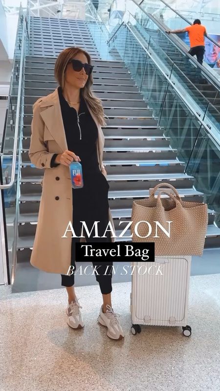 comfortable and stylish airport outfit idea. I am wearing a size small on all pieces . My Amazon carry on size 20” is back in stock 🙌🏻🙌🏻 gorgeous and very handy travel bag 


#LTKtravel #LTKstyletip #LTKover40