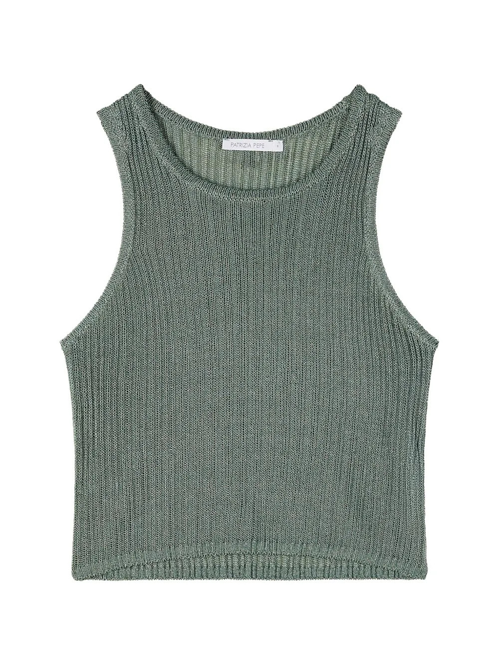 Patrizia Pepe sleeveless knitted top - Green | Farfetch Global