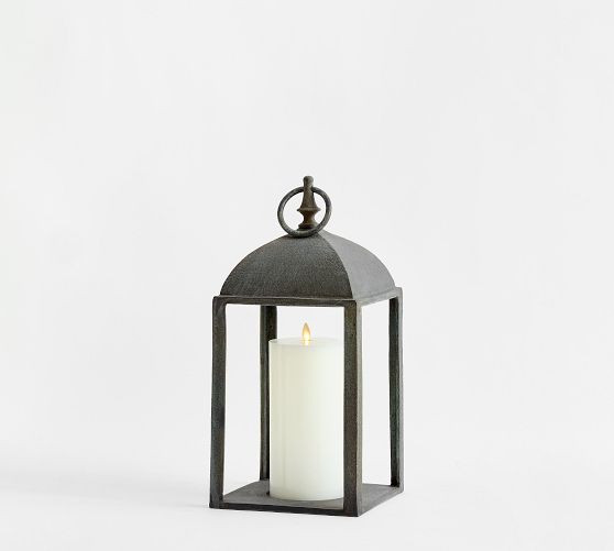 Patinaed Bronze Lantern | Pottery Barn (US)