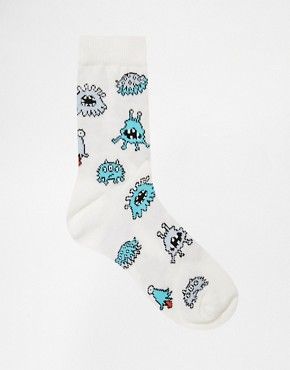 ASOS - We Are Hairy People - Chaussettes motif monstres | Asos FR