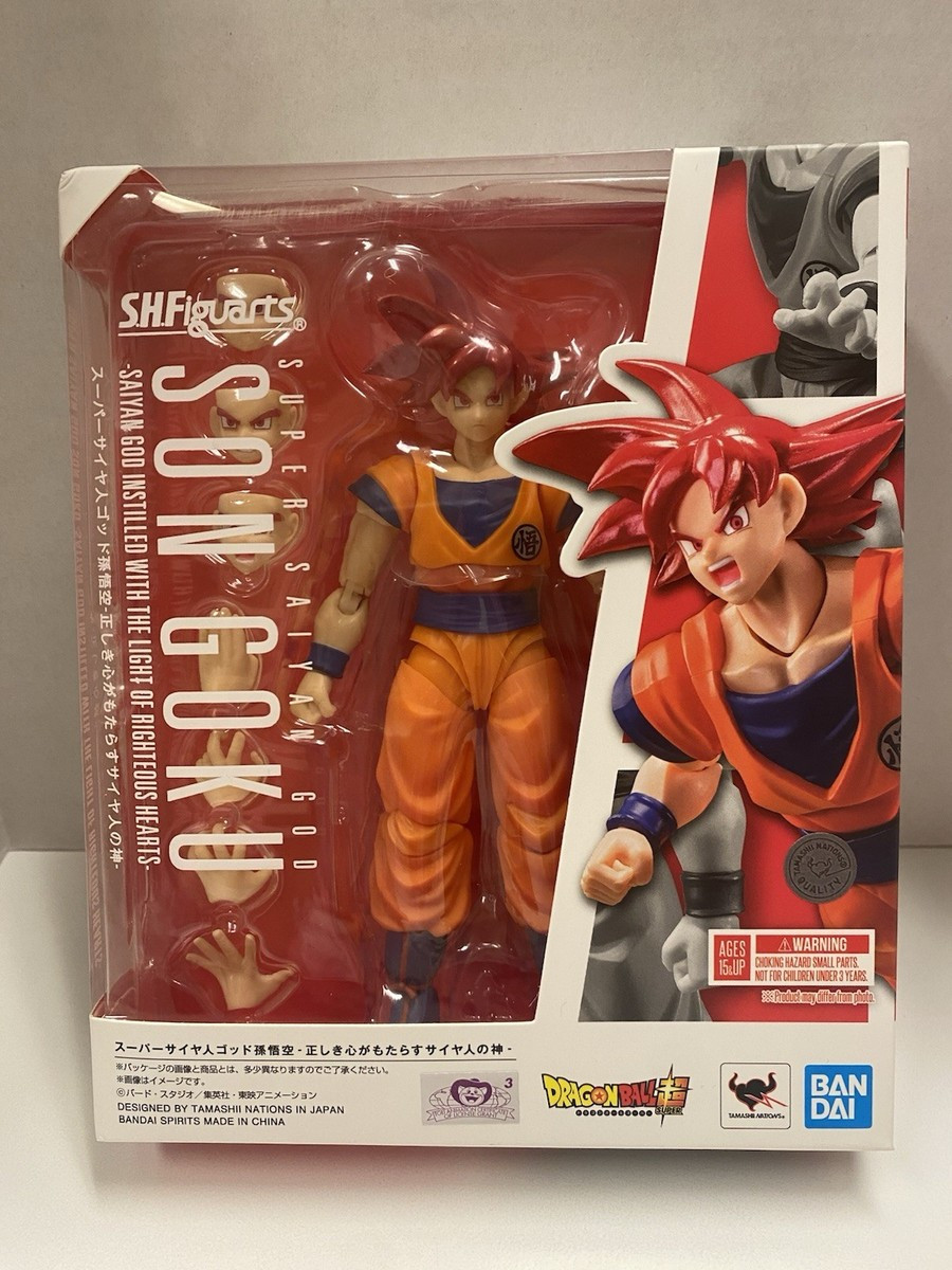 Son Goku Saiyan God Instilled Light Righteous Hearts SHFiguarts Dragon Ball New | eBay US