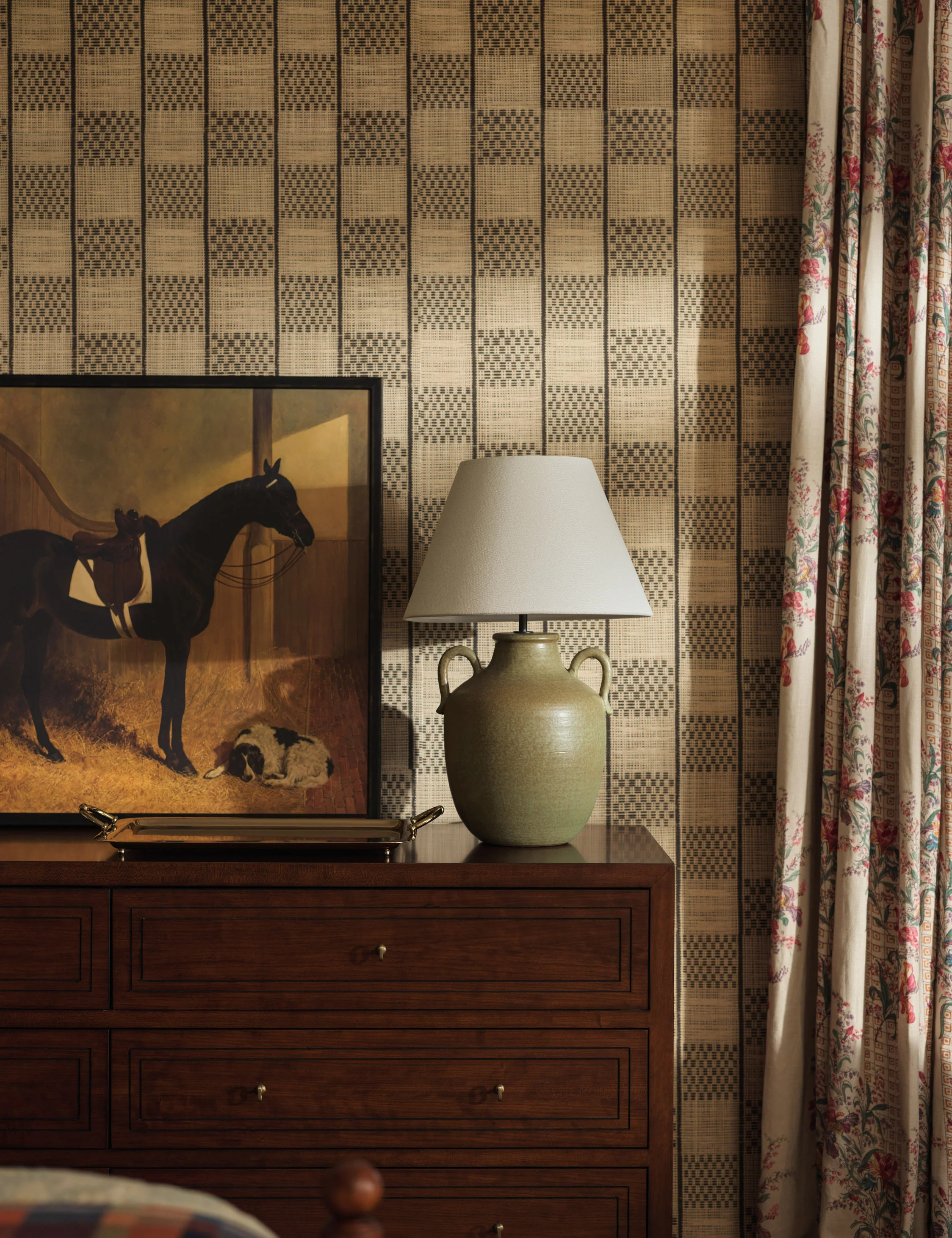 Delfina Table Lamp by Heidi Caillier, Moss | Lulu and Georgia 