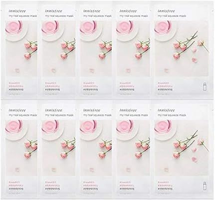 innisfree It's real squeeze mask (10 pack, Rose) | Amazon (US)