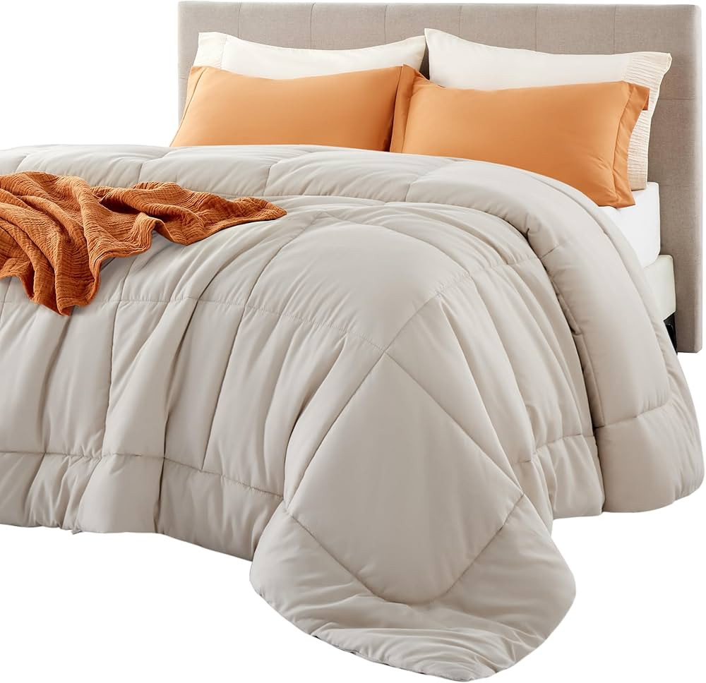 Bedsure Comforter Duvet Insert - Quilted Comforters Queen Size, All Season Duvet, Down Alternativ... | Amazon (US)