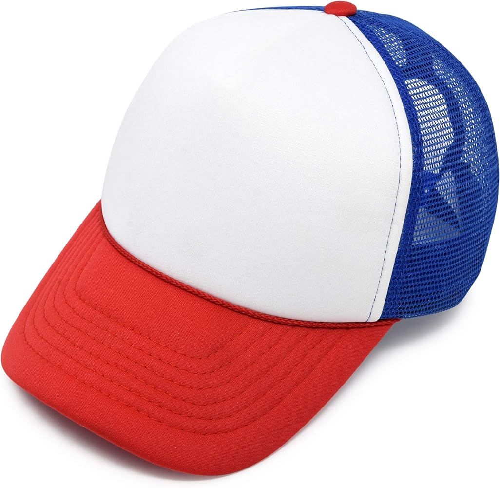 DALIX Two Tone Trucker Hat Summer Mesh Cap with Adjustable Snapback Strap | Amazon (US)