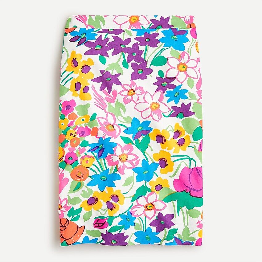 No. 2 Pencil® skirt in vibrant garden print | J.Crew US
