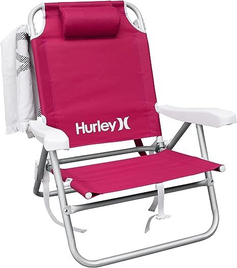 Hurley Backpack Beach Chair, Fireberry | Amazon (US)
