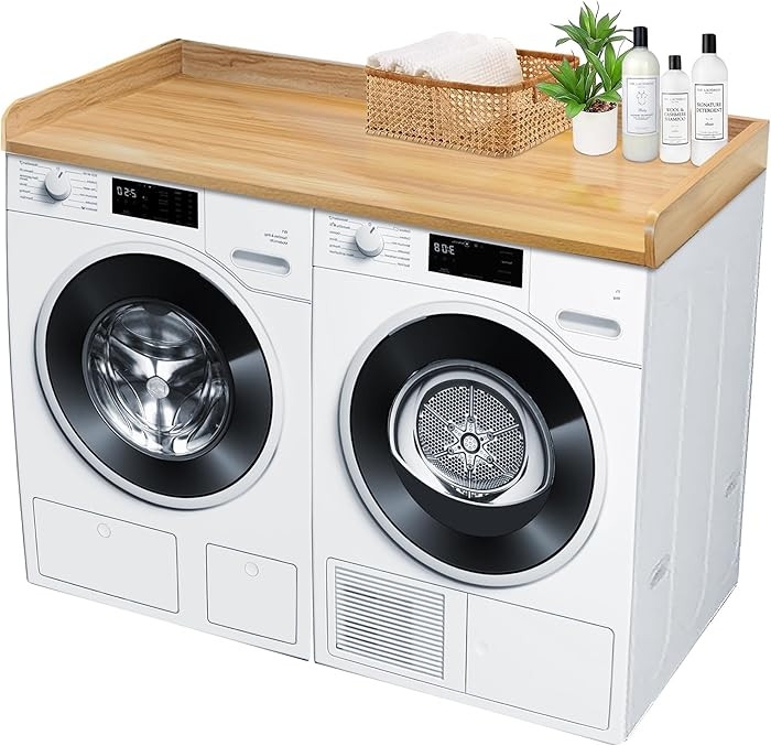 Royxen Laundry Countertop Solid Wood, Countertop for All Front-Loaded Washing Machine and Dryer, ... | Amazon (US)